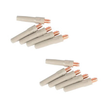 10 Stück Beschichtete Leitfähige Düsen, Leitfähige Zweiwege-Schweißdüsen, Keine Drahtblockierung und Keine Schweißschlacke 8,8 X 45 X 1,2