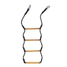 Opvouwbare Kajakboottouwladder 4-Stappen Mariene Touwladderverlenging Assist Bootladder Zwemladder voor Opblaasbare Boot,B