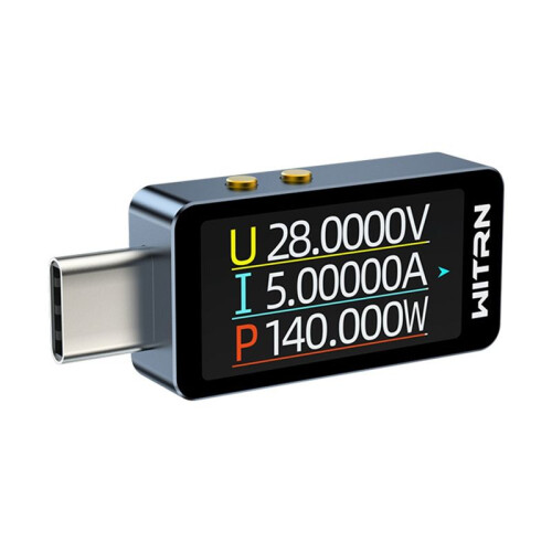 WITRN CC1 USB-Spännings- och Strömmätare, PD3.1 Digital Display, 28V Typ-C Strömmätare 2