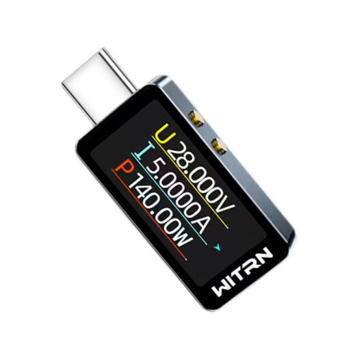 WITRN CC1 USB-Spännings- och Strömmätare, PD3.1 Digital Display, 28V Typ-C Strömmätare 1