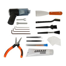 3D Printer Cleaning Kit 17 Pcs Including Brushes, Tweezers, Steel Needles, and Pliers for Efficient Maintenance