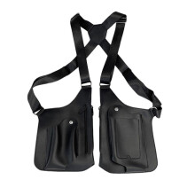Multifunction Crossbody Tactical Storage Shoulder Bags Men Anti-Theft Chest Bag Leather Outdoor Sports