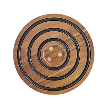 Magnetische Pot Mat Houten Tafelblad Warmte Isolatie Mat Ronde Houten Ovenschaal Mat met Magnetische Basis Houten Pot Mat