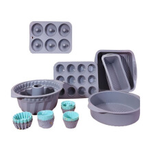 Formy Silikonowe do Pieczenia Ciast i Foremki do Pieczenia Formy Silikonowe do Muffinów Zestawy do Pieczenia Ciast Szare