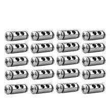 20 Pièces pour Serre-Câbles Réglables de 2/3 mm, Serre-Câbles à Double Trou, Serre-Filetage, Fixation à Vis, Accessoires de Quincaillerie