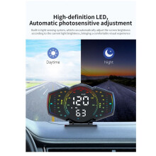 Auto-GPS-Tachometer, --Display, Geschwindigkeitsalarm, HUD-Kompass, Auto, Elektronisches KMH-MPH-Messgerät für Alle Fahrzeuge