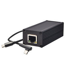 25W PoE Till TypeC Adapter Converter, PoE Till USB-C Power Output med Ethernet, 5V/9V/12V/15V/20V Adaptive Output