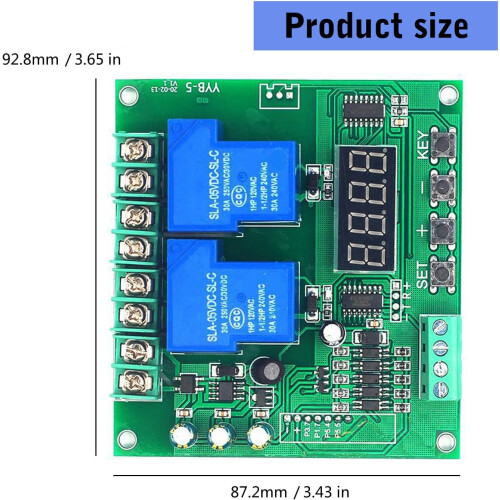 Motor Control Board 12V 24V Bidirectional Controller with Adjustable Timer for Valves and Pumps 2
