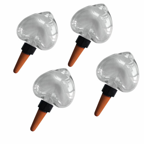 4Pcs Automatic Watering Device Bird Shape Plant Waterer-Heart