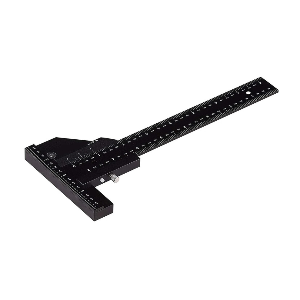 T Ruler Sliding Gauge Aluminum Alloy Scribe Ruler Depth Gauge Tsquare Measuring Tools Millimeter Scale 9347817283006