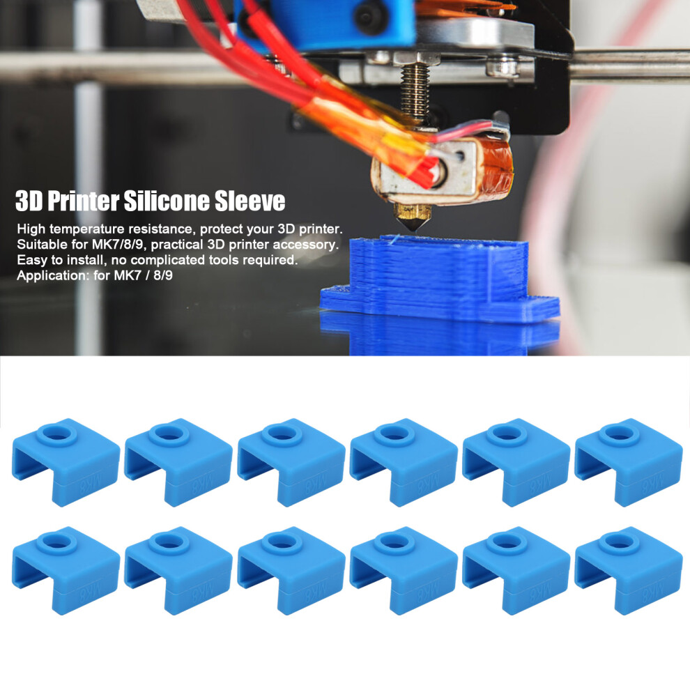 12 stücke Silikon Socken Aluminium Heizung Block