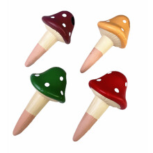 4pcs Mushroom Plant Self Watering Stakes Indoor Outdoor Water