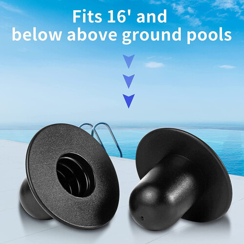 Wall Plug 2 Pack Filter Pump Strainer Hole Stopper Pool Accessory 2