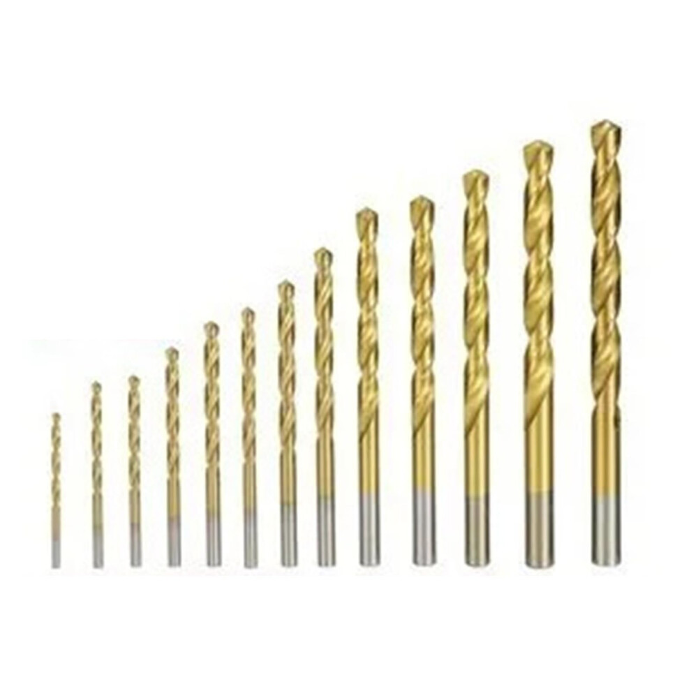 Twist Drill Bit Cobalt Hss Coated For Metal And Wood 13Piece Or 25Piece Set 9382693990716