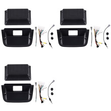 3X Adaptateur de Fascia de Cadre de Voiture Kit de Panneau de Montage de Tableau de Bord de Radio Android Cadre de Radio pour LHD