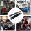 Automotive Alignment Tool Kit  2x Wheel Toe Plates, Stainless Steel, FrontEnd Car Alignment Tool, Black 4