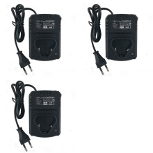 3X Cargador de Taladro Eléctrico Cargador de Batería de Litio de 12V Cargador de Iones de Litio 110-240V para Taladro de Litio / Llave Eléctrica