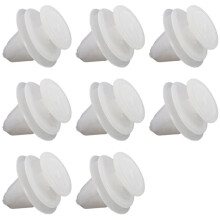 80x Car Door Panel Mounting Clips White for  206 207 1007 307