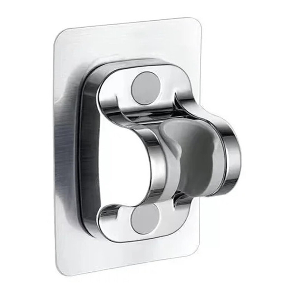 Shower Head Holder With Suction Cup Adjustable Handheld 90 Degree Rotation Punch Silver 9382693991300