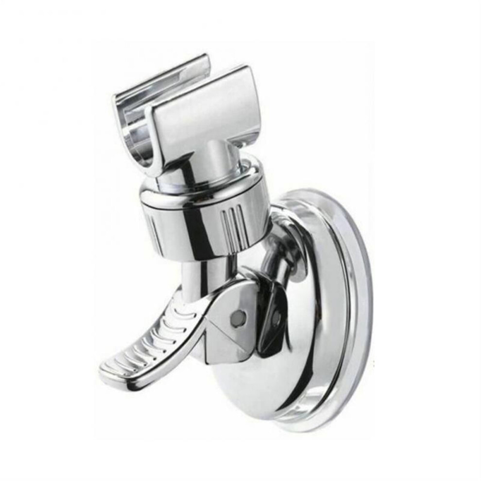 Universal Adjustable Shower Head Holder With Suction Cup, Chrome Plated Abs, Tool Install 9113335106802