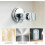 Universal Adjustable Shower Head Holder with Powerful Suction Cup and Chrome Plated Finish 4