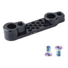 Road Bike Disc Brake Adapter Flat Mount Set Disc Rotor Adapter For Rear Caliper Conversion Black