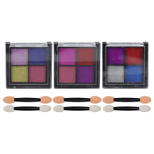 Nail Powder Set, Solid Mirror Effect Ultra Fine Powder Manicure DIY Hack, Wide Application For UV Gel Nails, 3pcs (12 Kinds Of Powders)
