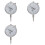 3X Dial Indicator Micrometer Hour Type Indicator Precision Comparator Measuring Clock Indicator Measuring Instrument 1