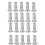 M5 Multi-Grip Rivet Nuts, 40Pcs Threaded Insert Nut 304 Stainless Steel  Nuts Construction Fasteners for Industrial 2