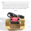 4X Water Flow Sensor Hall Flow Meter 1 Inch External Wire Copper Water Flow Sensor Turbine Flow Meter 4