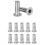 M5 Multi-Grip Rivet Nuts, 40Pcs Threaded Insert Nut 304 Stainless Steel  Nuts Construction Fasteners for Industrial 3