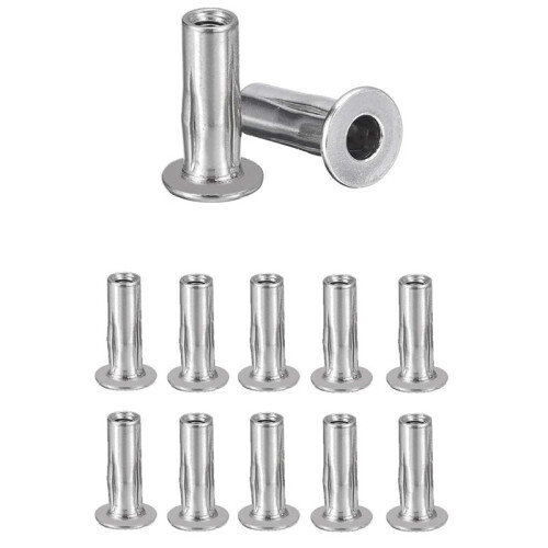 M5 Multi-Grip Rivet Nuts, 40Pcs Threaded Insert Nut 304 Stainless Steel  Nuts Construction Fasteners for Industrial 2