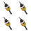 4X Brocas de Escareamento com Ponta de Carboneto de 1/8 X 3/8 Polegadas com Batente de Profundidade de Baixo Atrito, Broca de Escareamento com Haste 1