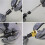 4X Brocas de Escareamento com Ponta de Carboneto de 1/8 X 3/8 Polegadas com Batente de Profundidade de Baixo Atrito, Broca de Escareamento com Haste 7