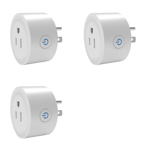3X TUYA 20A  Plug Zigbee Socket with Power Monitor Timing Function Voice Control Works US Plug