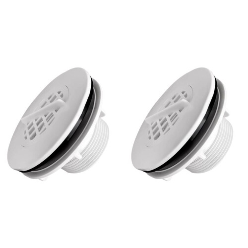 2X Threaded Inlet Strainer Kit Include Rubber Washer and Strainer Nut Fits for  Filter Pumps with 1-1/2 Inch Hoses