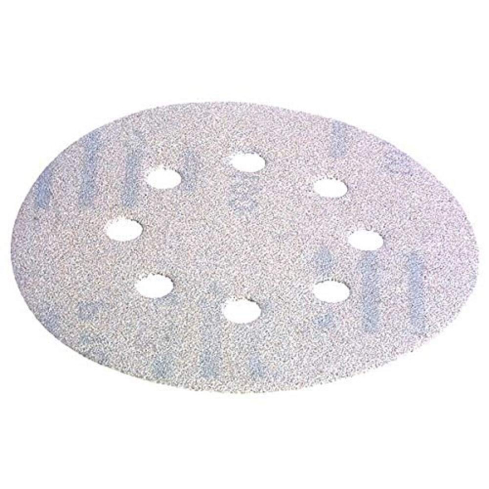 P33364 Hookandloop Backed Abrasive Discs, 5Inch, White, Orbital Sander Compatible 9189345461408