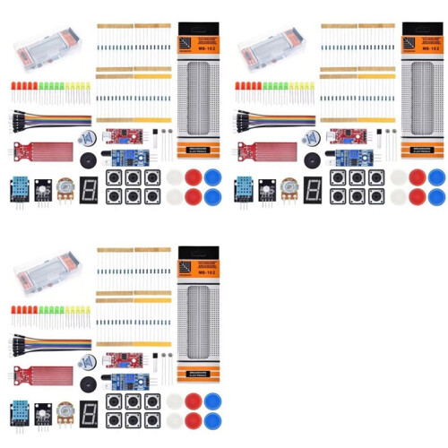 3X for  R3 Development Board Getting Started Easy Learning Kit 830 Hole Breadboard Parts Kit  Kit,A