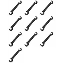 10X Double Ended Valve Wheel Wrench Cast Steel Hand Valve Wheels Wrench 8In Valve Opening Closing (1/2In and 21/32In)