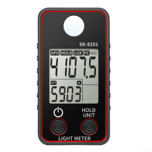 Digital Illuminance Meter Color Temperature Tester Lux Meter For LED 0.5300000 Lux CRIndex Measurement Auto Off SK8 202