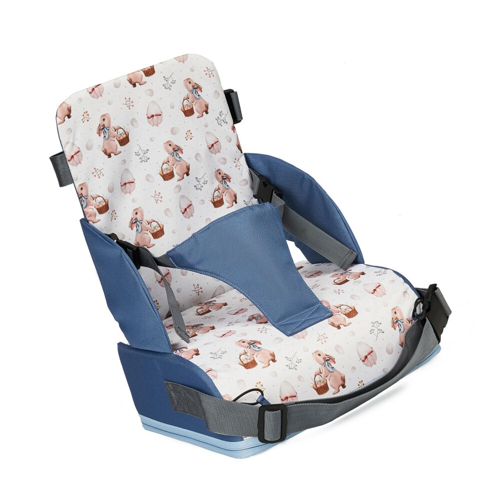 Toddler Dining Chairs With Backrest Foldable HeightAdjustable Cushion Adjustable Strap NonSlip