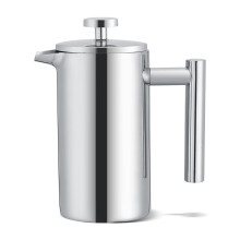 Multipurpose Stainless Steel French Press, Innovative U-Shaped Spout with Easy to Clean Design for Heat Preservation and Double-Wall Insulation,