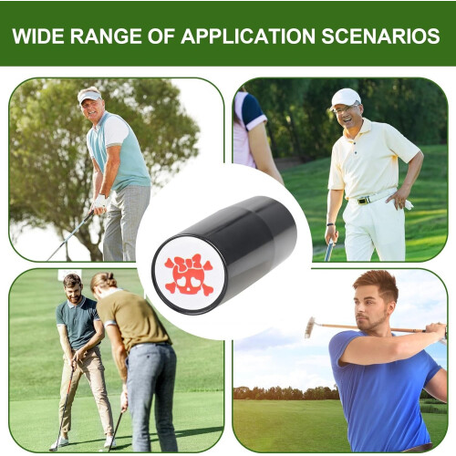 Tennis Ball Stamp Bow Skull Pattern Reusable Ball Marking Tool Portable Ink Tool Compact Accessory 2