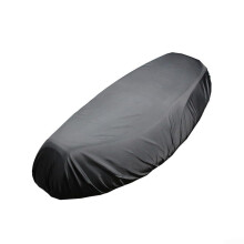 Motorcycle Rain Seat Cover 210D Oxford Fabric Waterproof With Storage Bag For Street Bike Black Size L