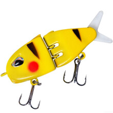 3D Printed Lures For Bass And Trout Fishing, 6cm Hard Crankbaits, Lifelike Movement, Enhanced Hooking, Yellow
