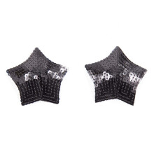 Nipple Clips Breast Paste Stickers with Sequins Tassels Heart Stars for SM Bondage Fetish Bed Restraints Sex Toy