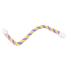 Bunte Vogel-Kletterstange aus Seil für Papageien, Liebesvögel, Wellensittiche, 40cm