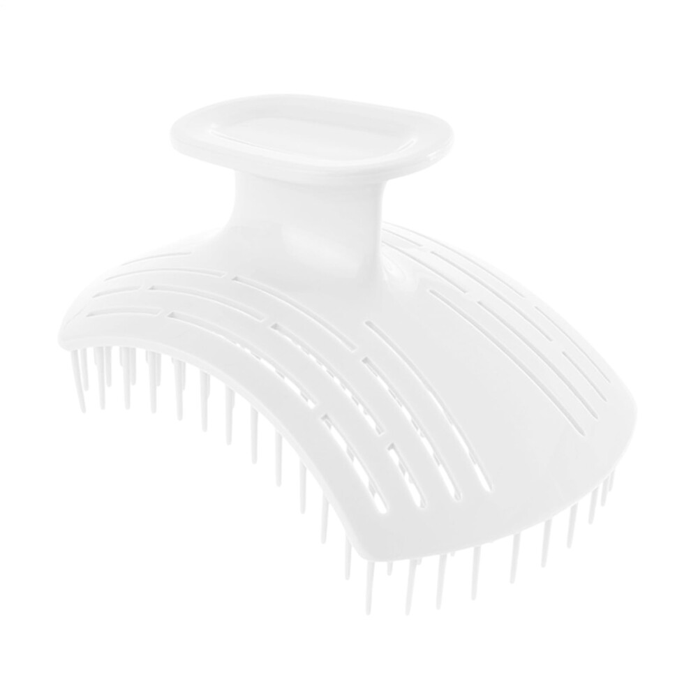 White Hair Scrubber For Scalp Shampoo Brush Scalp Massager Antislip Handle Deep Cleansing Head Scrubber