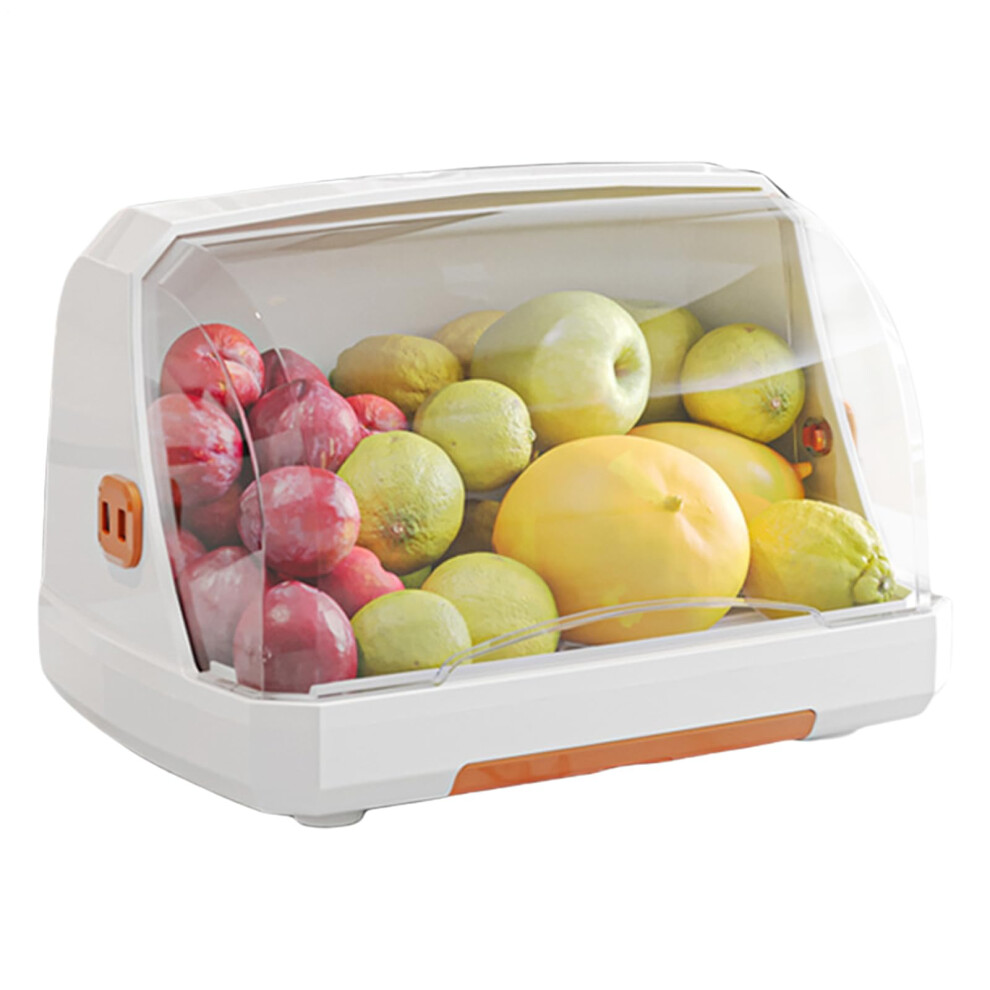 Baby Bottle Storage Removable Drain Tray Pacifier Box Tea Cup Storage With Transparent Lid For Kitchen Cabinet Nursery Room