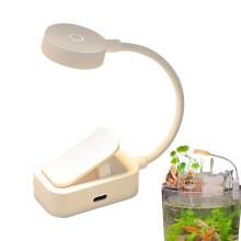 Clip On Aquarium Lamp With Clamp Holder, Adjustable Light, 3 Color Temperatures For Corals And Aquarium